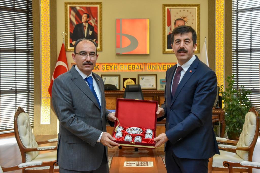 KSBÜ Rektörü Tekin’den Rektörümüz Beydemir’e Ziyaret